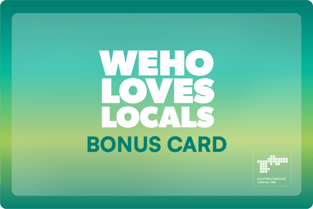 WeHo Loves Locals Gift Card