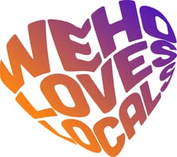 Weho Loves Locals Heart Logo